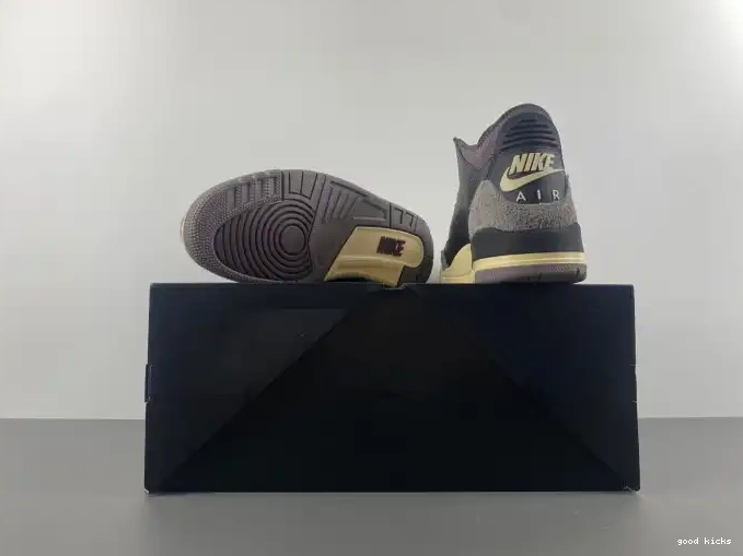 Rep x FZ4811-001 Air 3 Ma A Maniere Jordan Black 0523